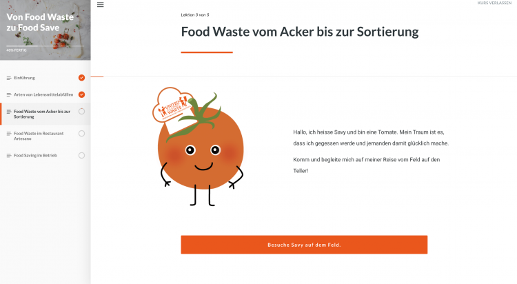 E-Learning «Von Food Waste zu Food Save»